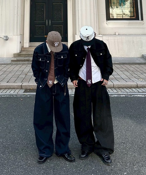 UNDERSTATEMENTs（アンダーステイトメント）の「【ユニセックス】ショート丈デニムジャケット/セットアップ着用可（デニムジャケット・メンズ・ブラック/インディゴブルー・LARGE/MEDIUM）」の22枚目の写真