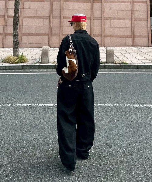 UNDERSTATEMENTs（アンダーステイトメント）の「【ユニセックス】ショート丈デニムジャケット/セットアップ着用可（デニムジャケット・メンズ・ブラック/インディゴブルー・LARGE/MEDIUM）」の3枚目の写真