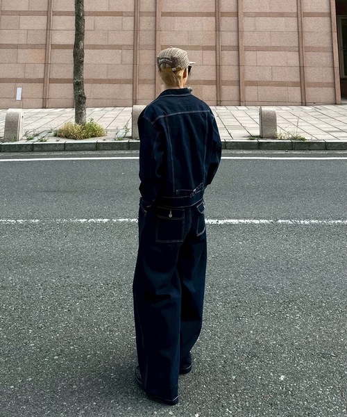 UNDERSTATEMENTs（アンダーステイトメント）の「【ユニセックス】ショート丈デニムジャケット/セットアップ着用可（デニムジャケット・メンズ・ブラック/インディゴブルー・LARGE/MEDIUM）」の19枚目の写真