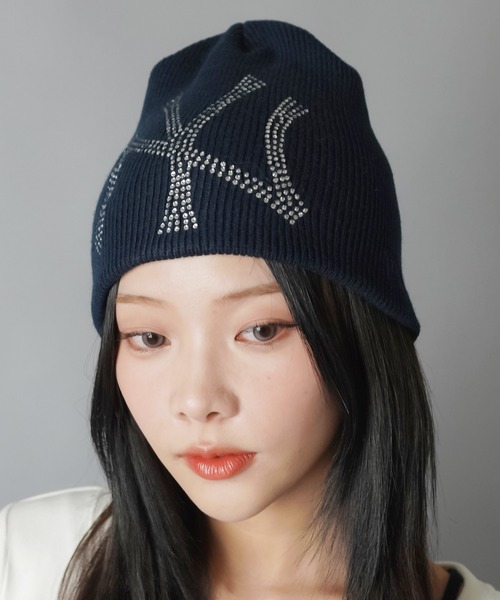 NEW ERA/ニューエラ】シングルビーニー/ニット帽/ラインストーン
