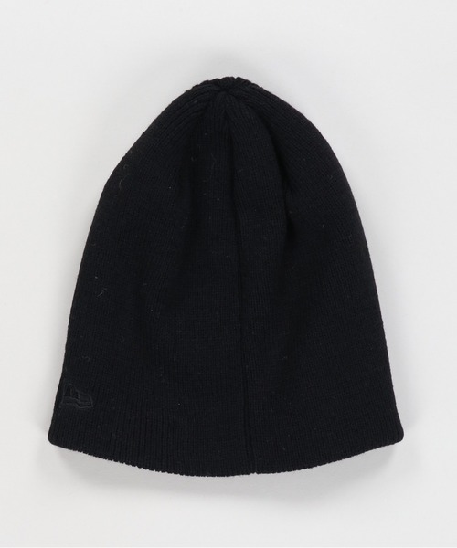 STONE ブラック ニット帽 シングル ビーニー NEW ERA/ニューエラ