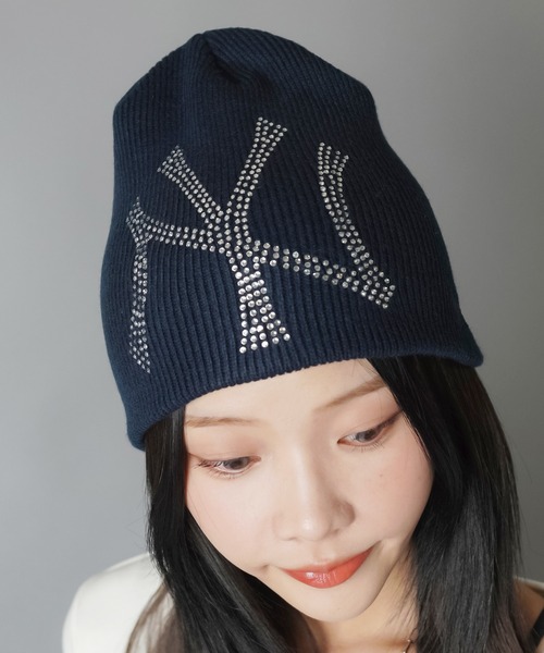NEW ERA/ニューエラ】シングルビーニー/ニット帽/ラインストーン