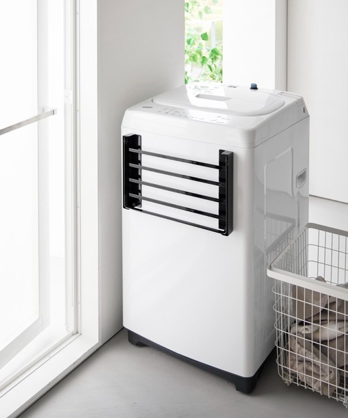 tower（タワー）の「tower（タワー）使いやすい高さに開くマグネット洗濯機横折り畳み棚（ランドリーグッズ・レディース・ホワイト/ブラック・ONE SIZE）」の16枚目の写真