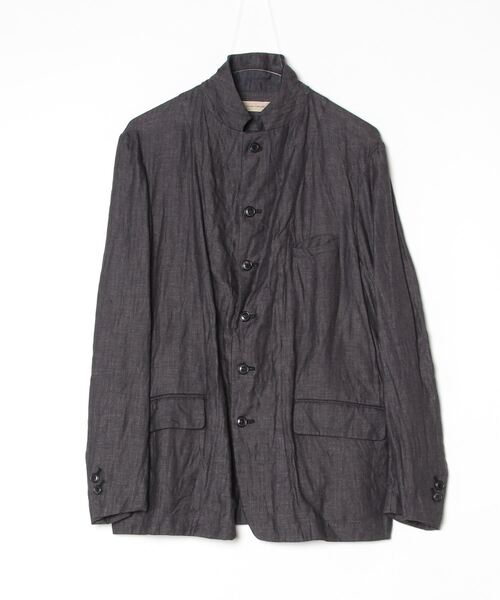 suzuki takayuki(スズキタカユキ)の「dock worker’s jacket(テーラードジャケット・メンズ・ブラック/アイボリー・02/00/01)」の1枚目の写真