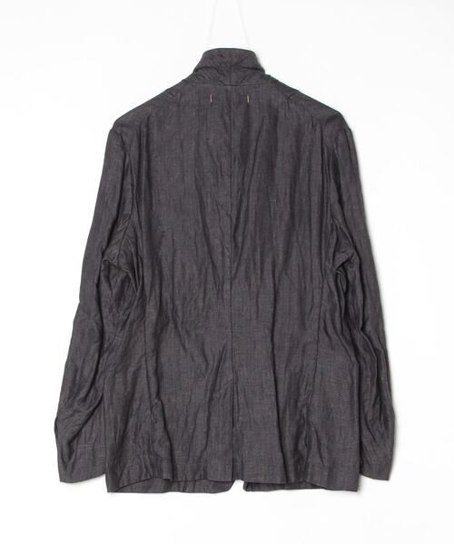 suzuki takayuki(スズキタカユキ)の「dock worker’s jacket(テーラードジャケット・メンズ・ブラック/アイボリー・02/00/01)」の3枚目の写真