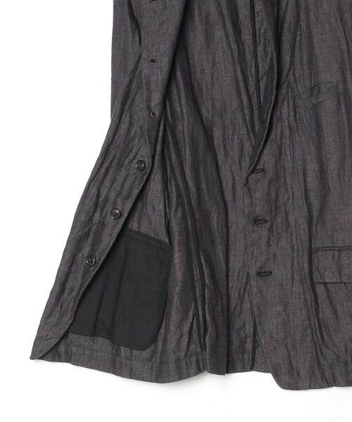 suzuki takayuki(スズキタカユキ)の「dock worker’s jacket(テーラードジャケット・メンズ・ブラック/アイボリー・02/00/01)」の4枚目の写真
