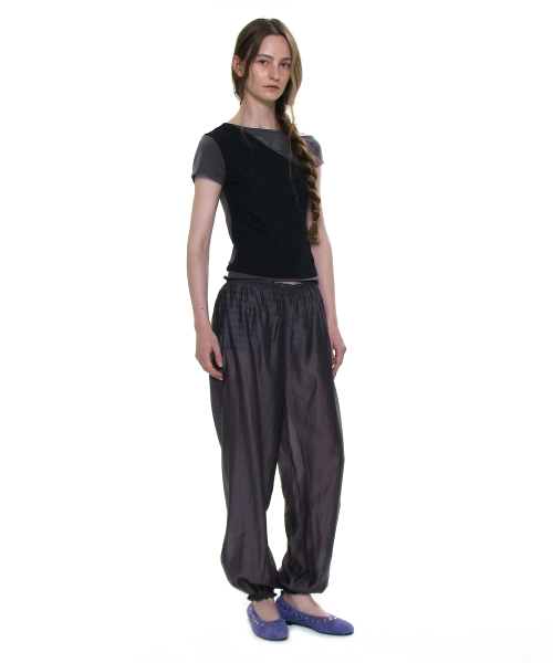 PARTIMENTO WOMEN(パルティメントウィメン)の「ナンバリングアシンメトリーレイヤートップ_チャコール(Tシャツ/カットソー・レディース・その他・SMALL/MEDIUM)」の7枚目の写真
