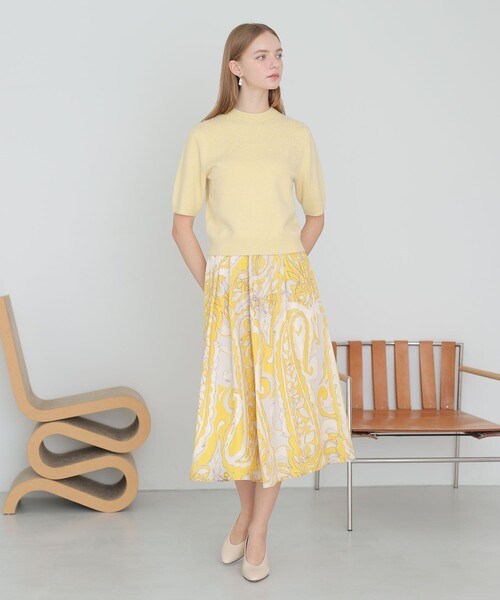 ANAYI（アナイ）の「【セットアップ対応商品】リップルビーズ プルオーバー（ニット/セーター・レディース・イエロー/ダークブラウン/オフホワイト/ブラック・36/38）」の13枚目の写真