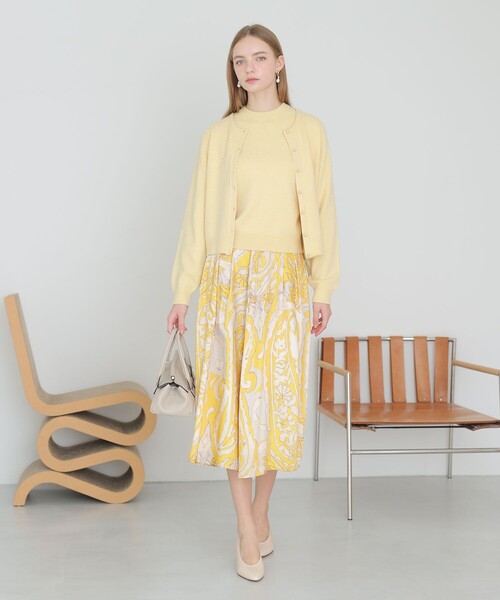 ANAYI（アナイ）の「【セットアップ対応商品】リップルビーズ プルオーバー（ニット/セーター・レディース・イエロー/ダークブラウン/オフホワイト/ブラック・36/38）」の14枚目の写真