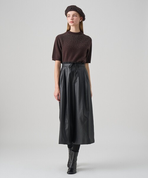 ANAYI（アナイ）の「【セットアップ対応商品】リップルビーズ プルオーバー（ニット/セーター・レディース・イエロー/ダークブラウン/オフホワイト/ブラック・36/38）」の17枚目の写真