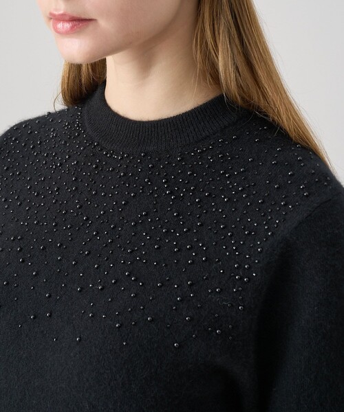 ANAYI（アナイ）の「【セットアップ対応商品】リップルビーズ プルオーバー（ニット/セーター・レディース・イエロー/ダークブラウン/オフホワイト/ブラック・36/38）」の20枚目の写真