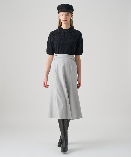 ANAYI（アナイ）の「【セットアップ対応商品】リップルビーズ プルオーバー（ニット/セーター・レディース・イエロー/ダークブラウン/オフホワイト/ブラック・36/38）」の21枚目の写真