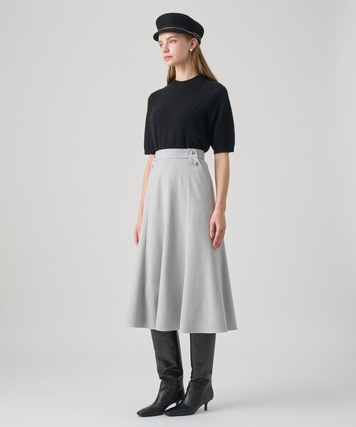 ANAYI（アナイ）の「【セットアップ対応商品】リップルビーズ プルオーバー（ニット/セーター・レディース・イエロー/ダークブラウン/オフホワイト/ブラック・36/38）」の22枚目の写真