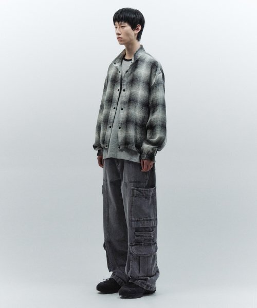 INSILENCE(インサイロンス)の「リネンチェックブルゾン ブラック(ブルゾン・レディース・その他・SMALL/MEDIUM)」の3枚目の写真