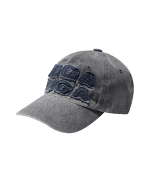 IUGAMAKARAS（イウガマカラス）の「Washed Patch Ball Cap (Gray)（キャップ）」