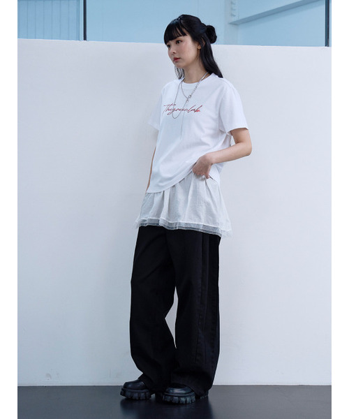 THE GREEN LAB（ザグリーンラボ）の「ザ グリーン ラボ ホイル レタリング 半袖Tシャツ [ホワイト]（Tシャツ/カットソー・レディース・その他・FREE）」の6枚目の写真