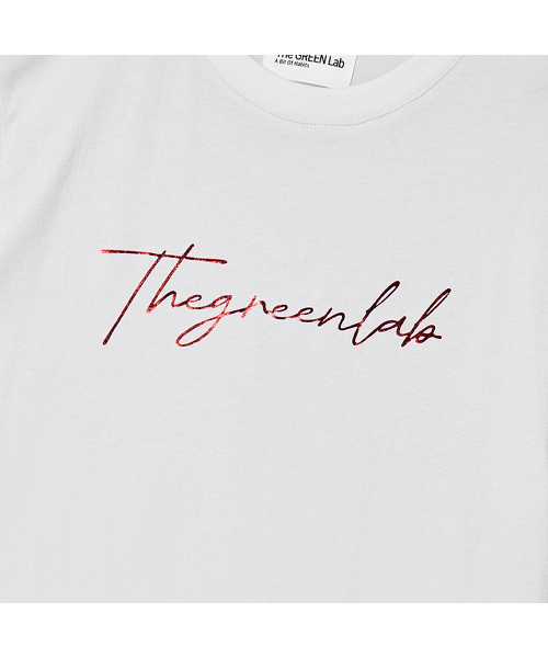 THE GREEN LAB（ザグリーンラボ）の「ザ グリーン ラボ ホイル レタリング 半袖Tシャツ [ホワイト]（Tシャツ/カットソー・レディース・その他・FREE）」の10枚目の写真