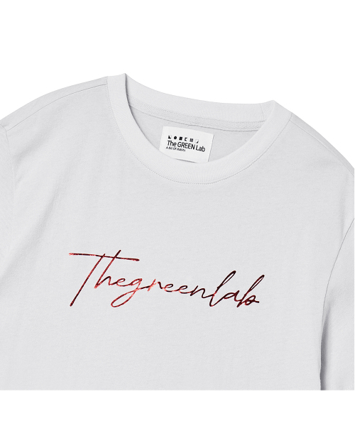 THE GREEN LAB（ザグリーンラボ）の「ザ グリーン ラボ ホイル レタリング 半袖Tシャツ [ホワイト]（Tシャツ/カットソー・レディース・その他・FREE）」の11枚目の写真