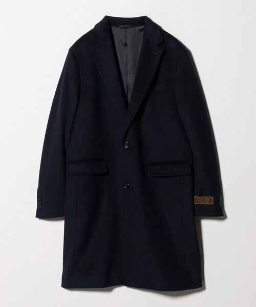 カシミヤブレンド ネイビー チェスターコート＜A DAY IN THE LIFE