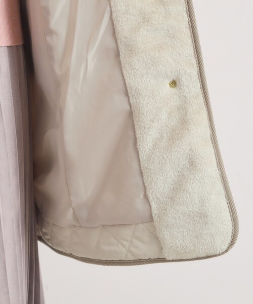 ITS'DEMO（イッツデモ）の「【撥水加工】キルトフードコート（その他アウター・レディース・ブラウン系/ブラック/アイボリー・40/38）」の12枚目の写真
