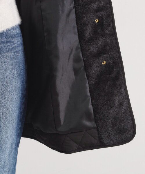 ITS'DEMO（イッツデモ）の「【撥水加工】キルトフードコート（その他アウター・レディース・ブラウン系/ブラック/アイボリー・40/38）」の17枚目の写真