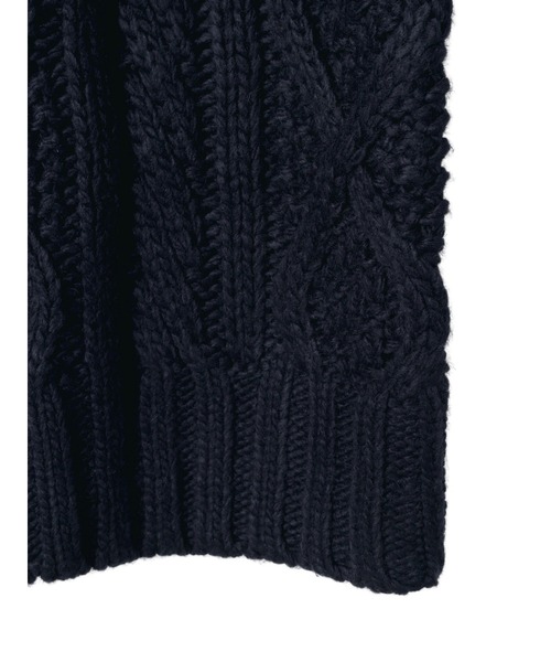 FELICITY(フェリシティ)の「Over Fisherman Knit Tops(ニット/セーター・レディース・アイボリー/ネイビー・2)」の18枚目の写真