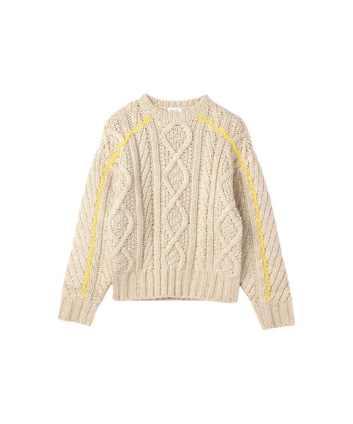 FELICITY(フェリシティ)の「Over Fisherman Knit Tops(ニット/セーター・レディース・アイボリー/ネイビー・2)」の20枚目の写真
