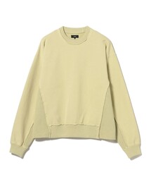BEAMS | 【ワイドショートフィット】ドッキング クルーネック スウェット(スウェット)
