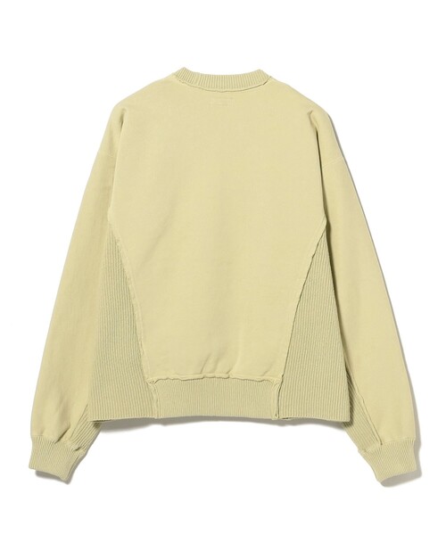 BEAMS(ビームス)の「【ワイドショートフィット】ドッキング クルーネック スウェット(スウェット・メンズ・ブラック/イエロー・S/M/XL/L)」の9枚目の写真