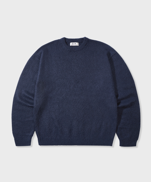 GLW(ジーエルダブリュ)の「オーバーサイズブラシニットネイビー(ニット/セーター・レディース・その他・MEDIUM/LARGE/SMALL)」の5枚目の写真