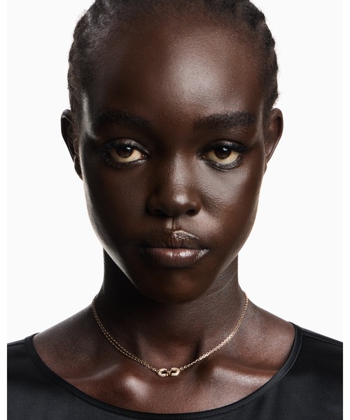 EMPORIO ARMANI（エンポリオアルマーニ）の「【エンポリオ アルマーニ】IDネックレス ローズゴールドトーンブラス（ネックレス・レディース・その他1・FREE）」の3枚目の写真