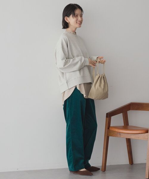 AMERICAN HOLIC(アメリカンホリック)の「カラーコールイージーコーデュロイパンツ(その他パンツ・レディース・アイボリー/グリーン/ブルー/チャコールグレー・M/L)」の13枚目の写真