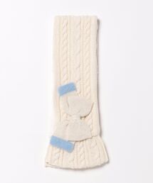 HAKKA KIDS | リボンモチーフ付きネックウォ－マー(マフラー)