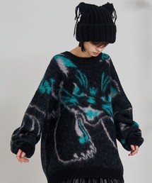 【UNISEX】NEKOMATA SHAGGY KNIT/ネコマタシャギーニット