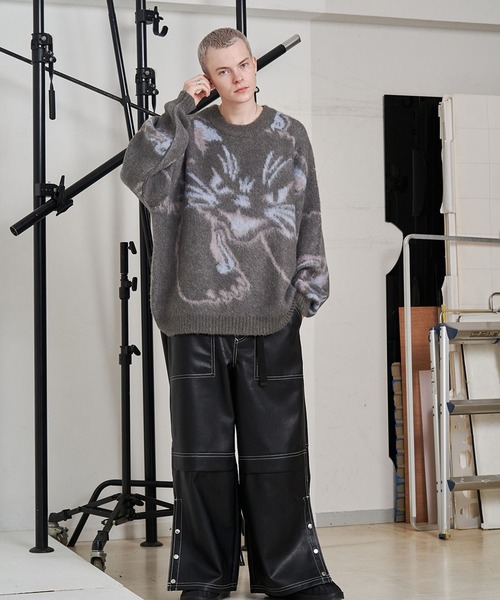UNISEX】NEKOMATA SHAGGY KNIT/ネコマタシャギーニット（ニット