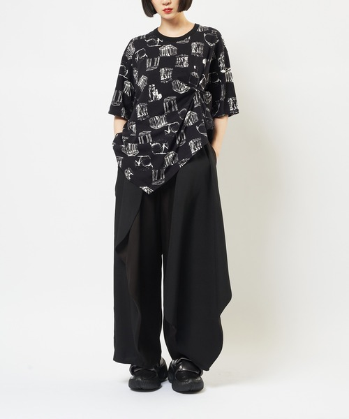 gomme(ゴム)の「パルテノンクシュドT(Tシャツ/カットソー・レディース・グレー/ブラック/ホワイト・MEDIUM)」の4枚目の写真