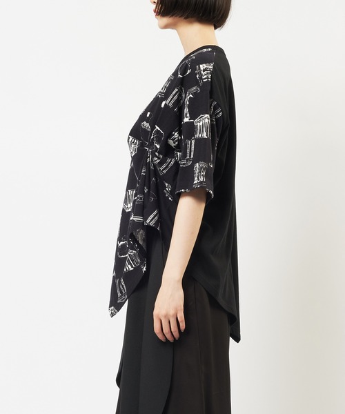 gomme(ゴム)の「パルテノンクシュドT(Tシャツ/カットソー・レディース・グレー/ブラック/ホワイト・MEDIUM)」の15枚目の写真