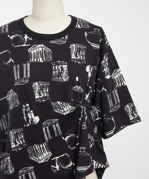 gomme(ゴム)の「パルテノンクシュドT(Tシャツ/カットソー・レディース・グレー/ブラック/ホワイト・MEDIUM)」の21枚目の写真
