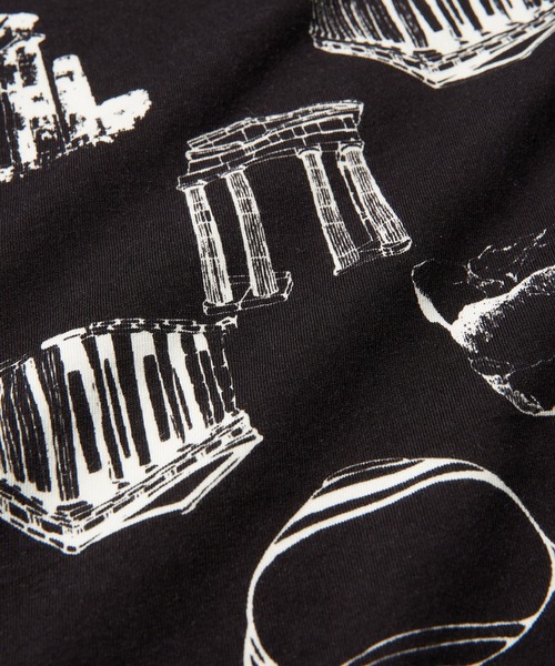 gomme(ゴム)の「パルテノンクシュドT(Tシャツ/カットソー・レディース・グレー/ブラック/ホワイト・MEDIUM)」の9枚目の写真