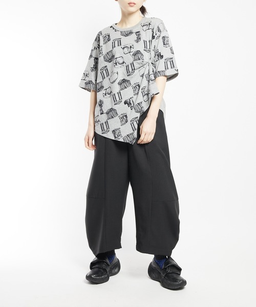 gomme(ゴム)の「パルテノンクシュドT(Tシャツ/カットソー・レディース・グレー/ブラック/ホワイト・MEDIUM)」の12枚目の写真