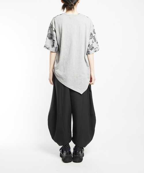 gomme(ゴム)の「パルテノンクシュドT(Tシャツ/カットソー・レディース・グレー/ブラック/ホワイト・MEDIUM)」の13枚目の写真