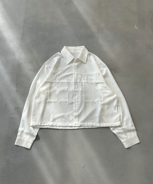 MandO（Auntie Rosa）（エムオー）の「アウトポケットドローコードアソートシャツ（シャツ/ブラウス・メンズ・ブラック系その他/オフホワイト/ホワイト系その他/ブラウン系その他・LARGE/MEDIUM）」の19枚目の写真