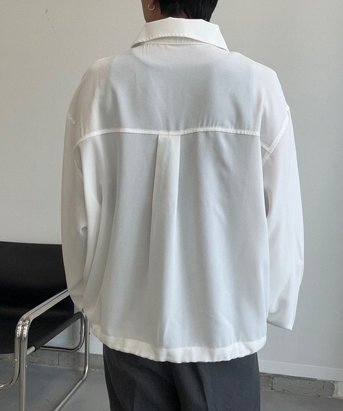 MandO（Auntie Rosa）（エムオー）の「アウトポケットドローコードアソートシャツ（シャツ/ブラウス・メンズ・ブラック系その他/オフホワイト/ホワイト系その他/ブラウン系その他・LARGE/MEDIUM）」の13枚目の写真