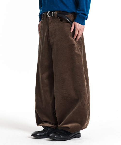 KICHUL(キチョル)の「CORD DUROY BALLOON PANTS (BROWN)(その他パンツ・レディース・その他・X-SMALL/SMALL/MEDIUM/LARGE)」の2枚目の写真