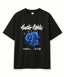 プロゼンローズブルーTシャツブラック_B8154