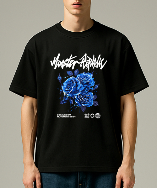 MONSTER REPUBLIC（モンスターリパブリック）の「プロゼンローズブルーTシャツブラック_B8154（Tシャツ/カットソー・レディース・その他・LARGE/X-LARGE/SMALL/MEDIUM）」の4枚目の写真