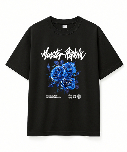 MONSTER REPUBLIC（モンスターリパブリック）の「プロゼンローズブルーTシャツブラック_B8154（Tシャツ/カットソー・レディース・その他・LARGE/X-LARGE/SMALL/MEDIUM）」の6枚目の写真