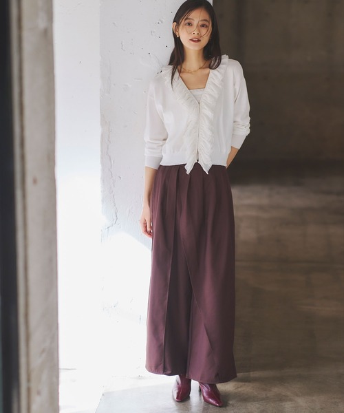&. NOSTALGIA(アンドドットノスタルジア)の「クロスオーバーパンツ(その他パンツ・レディース・ネイビー/ブラウン・M)」の19枚目の写真