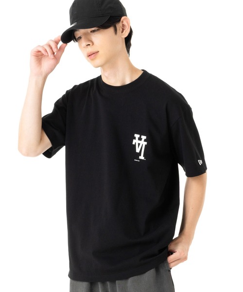 NEW ERA(ニューエラ)の「ニューエラ 半袖Tシャツ LAアップサイドダウン MLB(Tシャツ/カットソー・メンズ・ブラック/ホワイト・XXL/XL/L/M/S)」の6枚目の写真