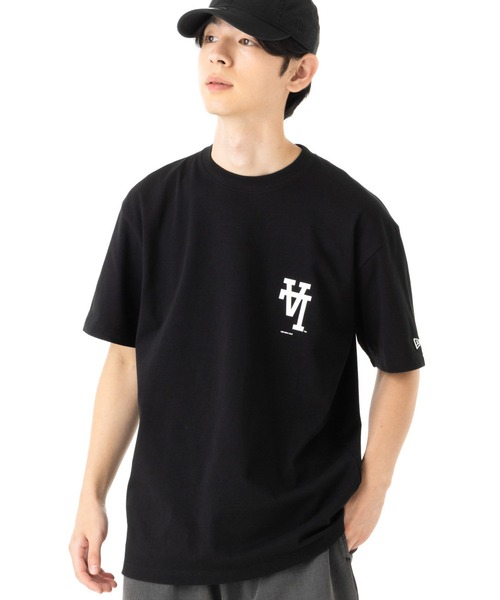 NEW ERA(ニューエラ)の「ニューエラ 半袖Tシャツ LAアップサイドダウン MLB(Tシャツ/カットソー・メンズ・ブラック/ホワイト・XXL/XL/L/M/S)」の4枚目の写真